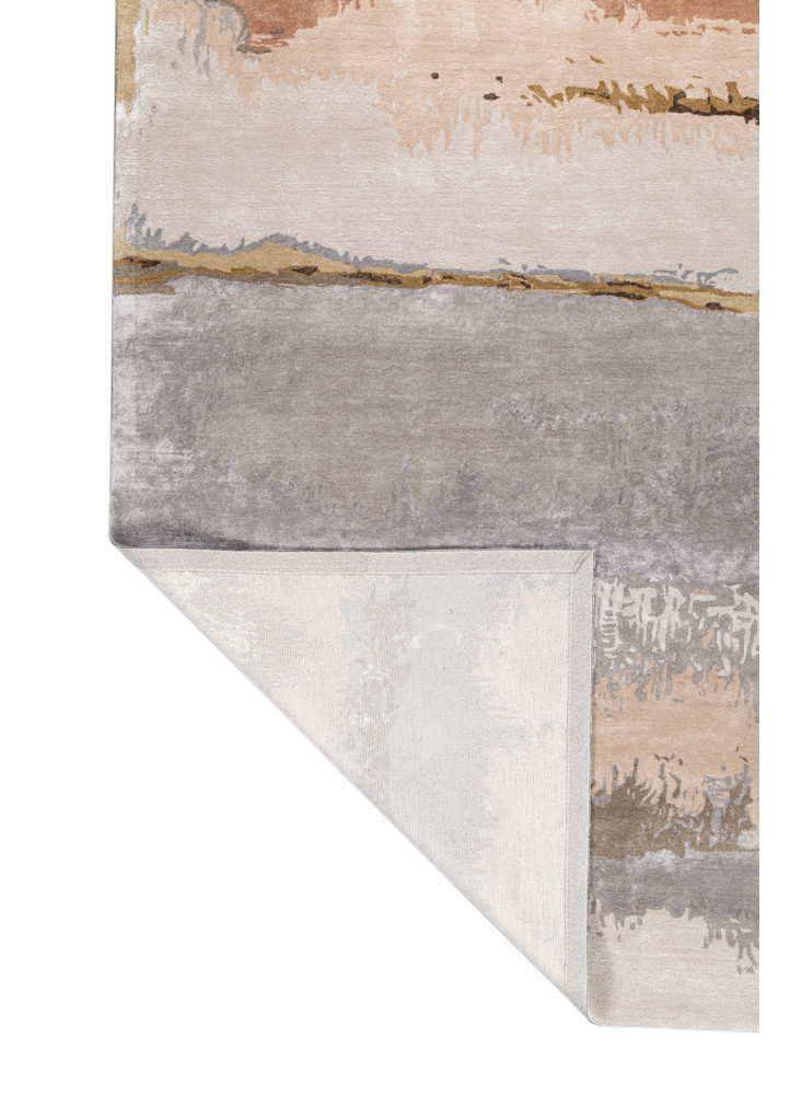 genesis ivory wool and viscose hand tufted Rug - Backing Shot genesis ivory wool and viscose hand tufted Rug - Backing Shot